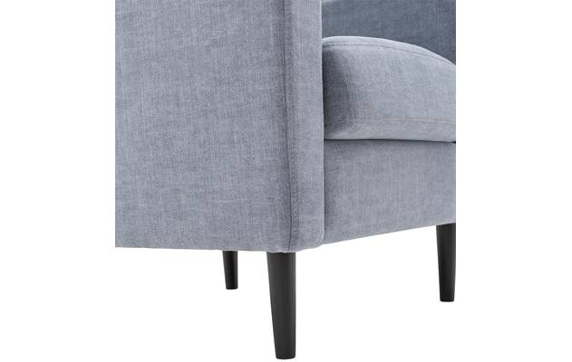 Goossens fauteuil hipp blauw stof - 8140540-03