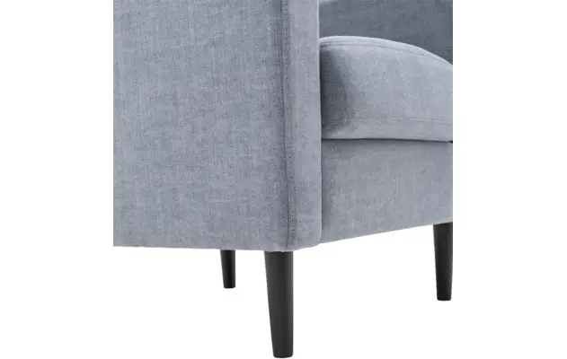 Goossens fauteuil hipp blauw stof - 8140540-03