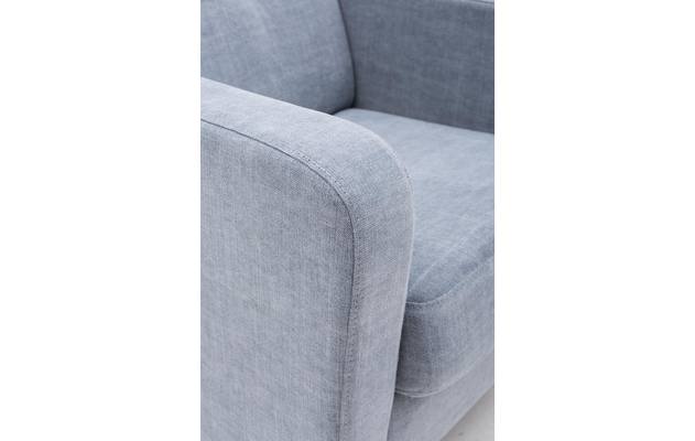 Goossens fauteuil hipp blauw stof - 8140540-04