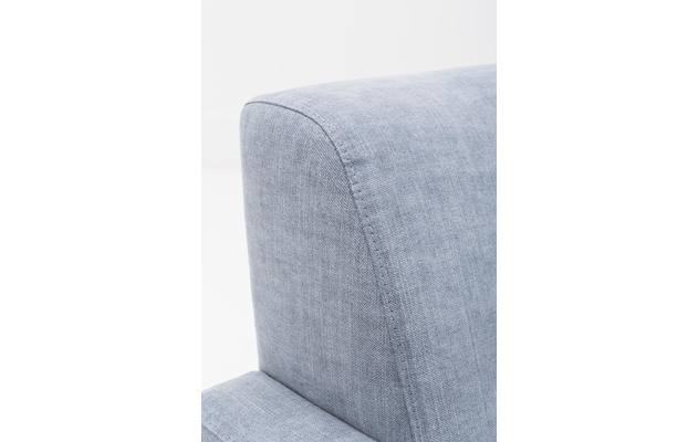 Goossens fauteuil hipp blauw stof - 8140540-05