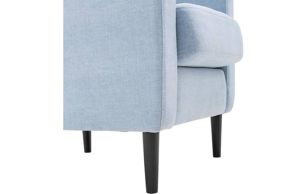 Goossens fauteuil hipp blauw stof - 8140541-03