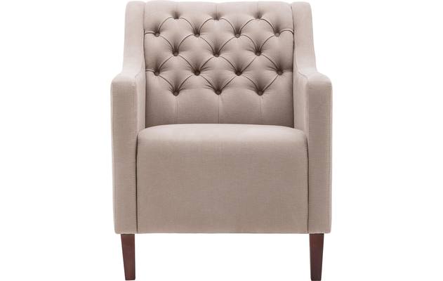 Goossens fauteuil romeo wit stof - 8140916-02
