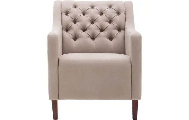 Goossens fauteuil romeo wit stof - 8140916-02