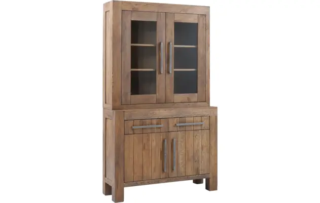 Goossens buffetkast roots grijs eiken - 8141052-02_-_2_deur_kast