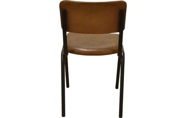 Goossens eetkamerstoel chaplin bruin leer - 8150555-06