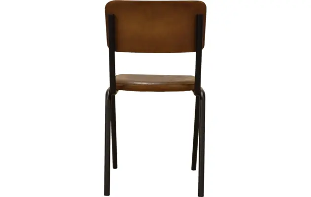 Goossens eetkamerstoel chaplin bruin leer - 8150555-07