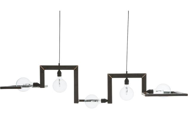 Goossens hanglamp anouk zwart metaal - 8150675-01
