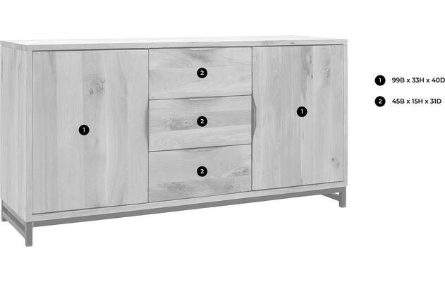 Goossens dressoir max grijs eiken - 8160001-goossens-max-dressoir-eiken-50