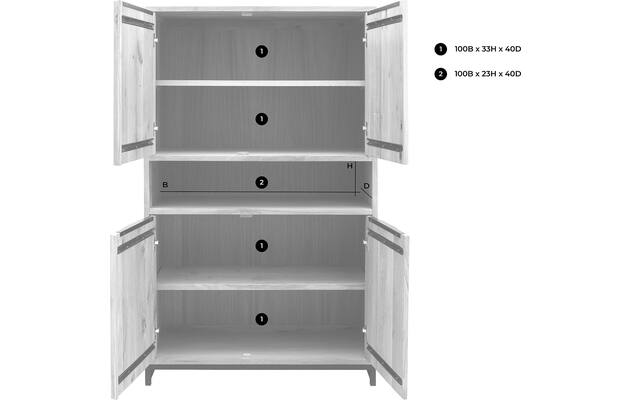 Goossens opbergkast max grijs eiken - 8160003-goossens-max-opbergkast-eiken-50