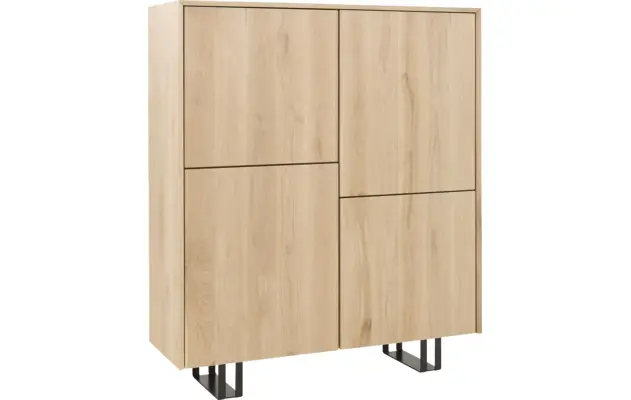 Goossens opbergkast luuk blank eiken - 8160250-02