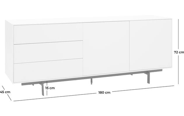 Goossens basic dressoir verona wit mdf - 8160593-goossens-basic-verona-dressoir-51