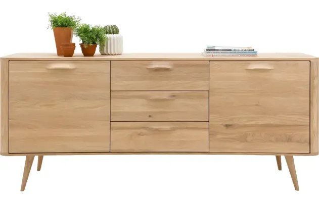 Goossens dressoir bjarte wit eiken - 8160669-A-01