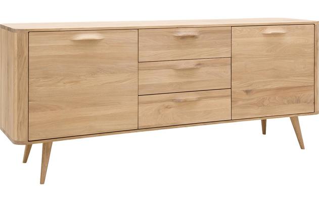 Goossens dressoir bjarte wit eiken - 8160669-A-04