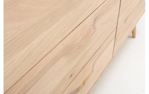 Goossens dressoir bjarte wit eiken - 8160669-A-08