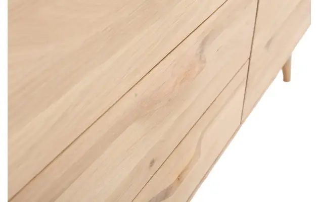 Goossens dressoir bjarte wit eiken - 8160669-A-08
