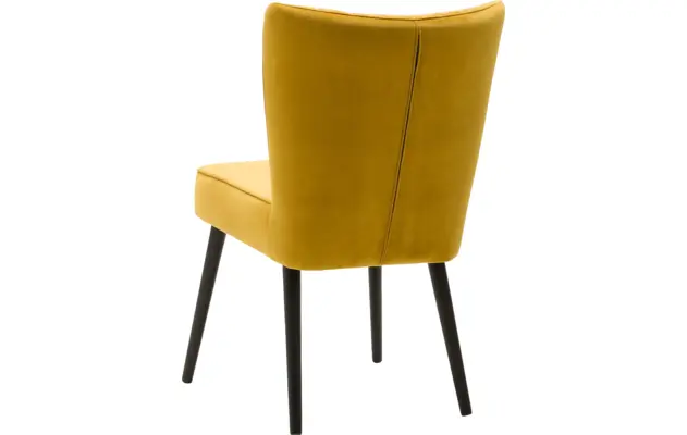 Goossens eetkamerstoel rob geel stof - 8160697-03