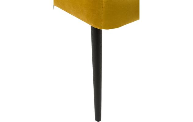 Goossens eetkamerstoel rob geel stof - 8160697-04