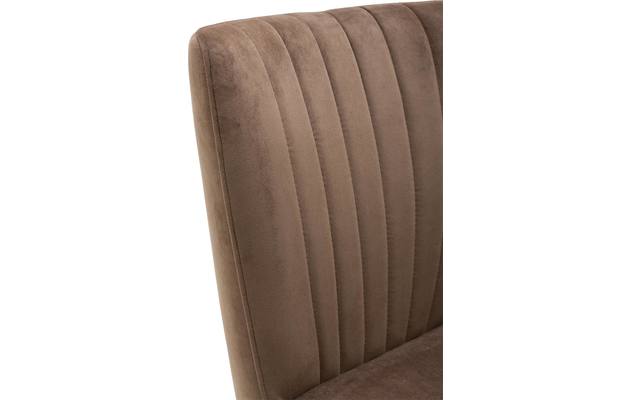 Goossens eetkamerstoel rob bruin stof - 8160698-06