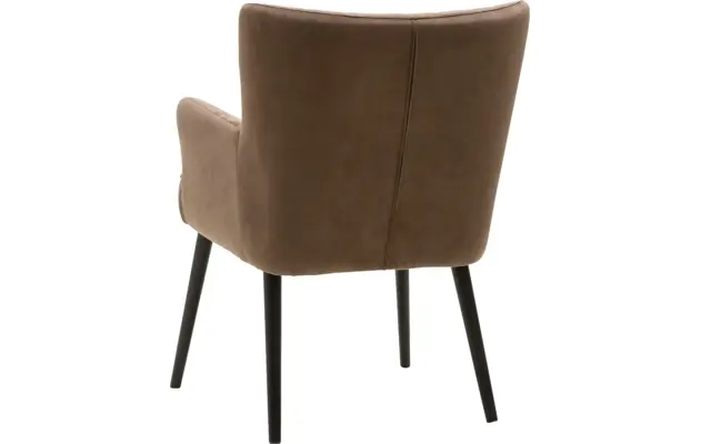Goossens eetkamerstoel rob bruin stof - 8160699-03