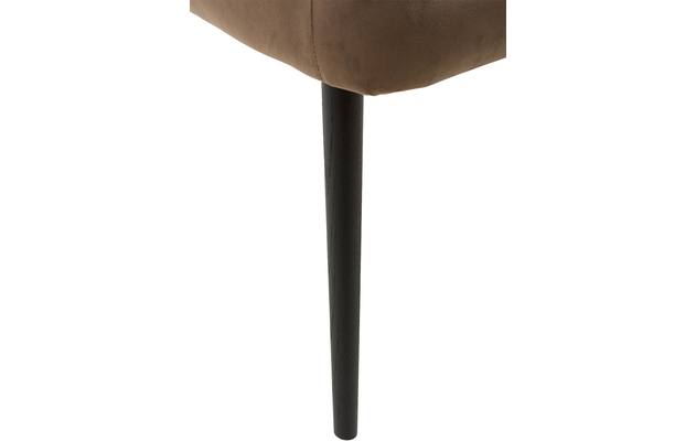 Goossens eetkamerstoel rob bruin stof - 8160699-04