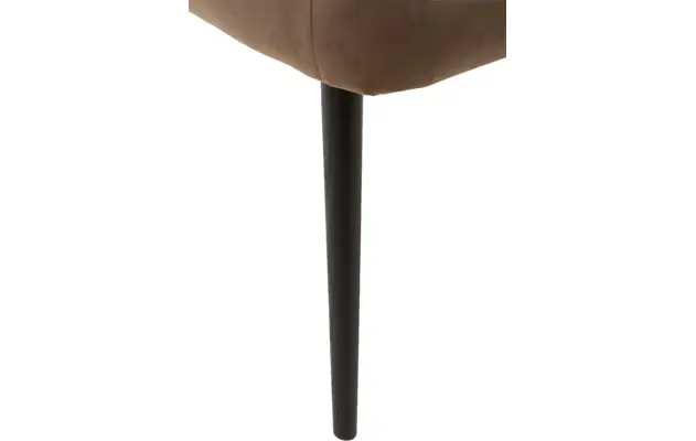 Goossens eetkamerstoel rob bruin stof - 8160699-04