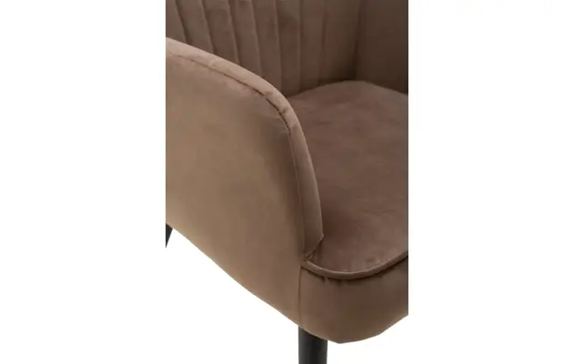 Goossens eetkamerstoel rob bruin stof - 8160699-05