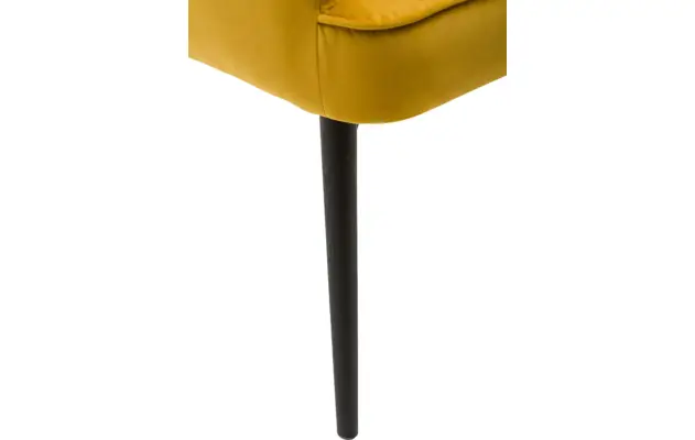 Goossens eetkamerstoel rob geel stof - 8160700-04