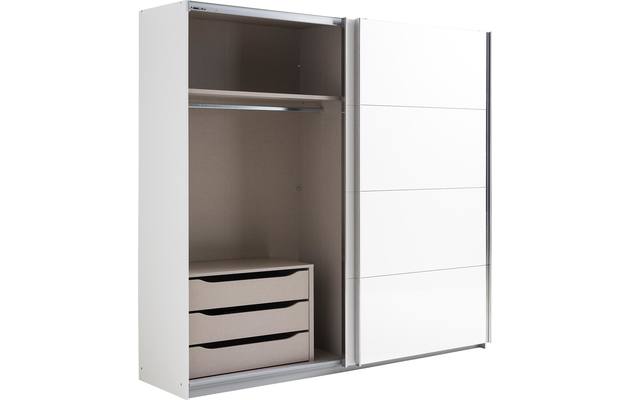 Goossens basic kledingkast miami grijs hoogwaardig meubelplaat - 8160924-04
