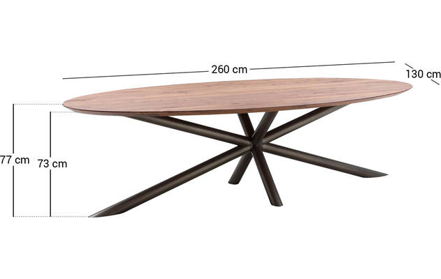 Goossens excellent eettafel gs 1302 noten noten - 8160945-95