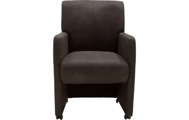 Goossens eetkamerstoel alex grijs microvezel - 8160951-02