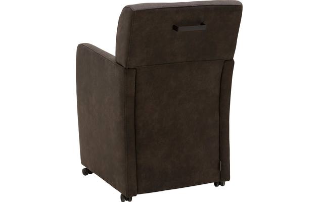 Goossens eetkamerstoel alex grijs microvezel - 8160951-031