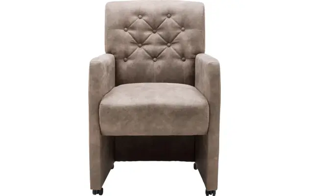 Goossens eetkamerstoel oliver bruin microvezel - 8160954-02