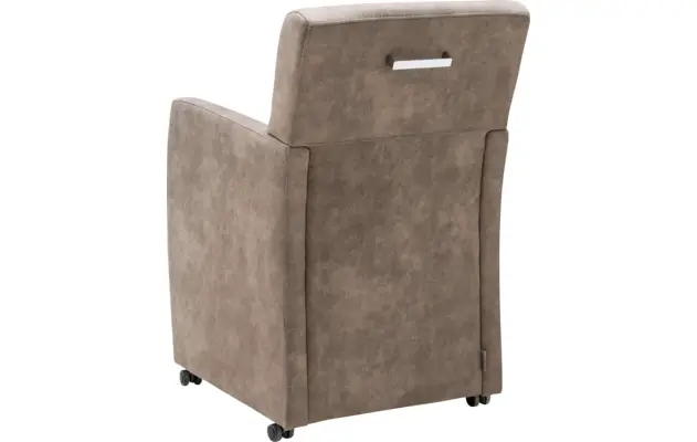 Goossens eetkamerstoel oliver bruin microvezel - 8160954-03