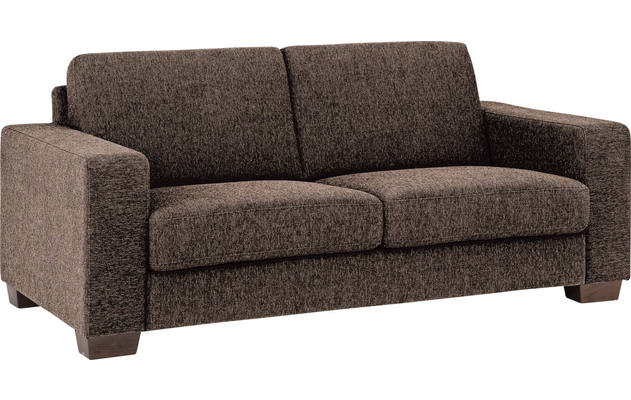 Goossens zitbank n joy divana bruin stof - 8170196-467-02