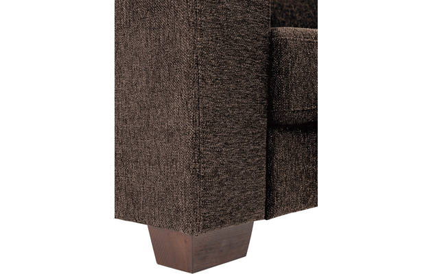 Goossens zitbank n joy divana bruin stof - 8170196-469-03