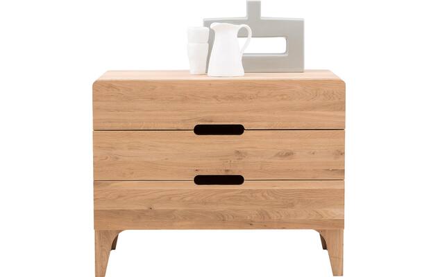 Goossens excellent ladekast curve onbewerkt eiken - 8170299-01