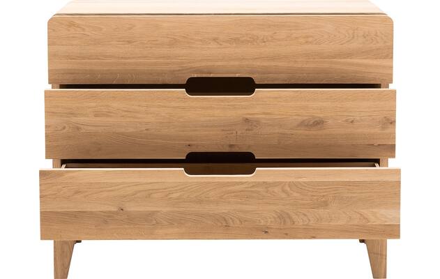 Goossens excellent ladekast curve onbewerkt eiken - 8170299-03