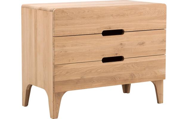 Goossens excellent ladekast curve onbewerkt eiken - 8170299-05