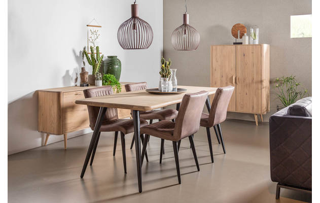 Goossens eettafel bjarte wit eiken - 8170333-01