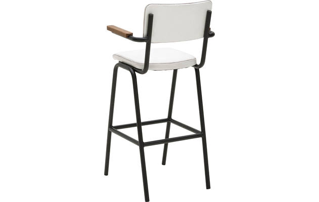 Goossens barstoel chaplin wit leer - 8170398-03