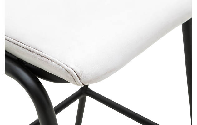 Goossens barstoel chaplin wit leer - 8170398-06