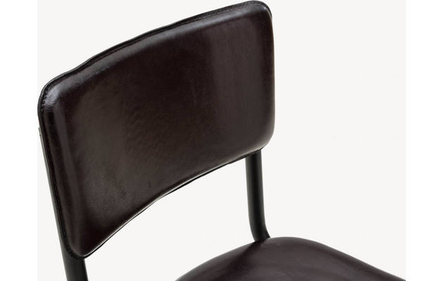 Goossens barstoel chaplin grijs leer - 8170399-06