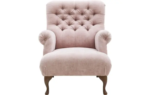 Goossens fauteuil ashton roze stof - 8170648-02