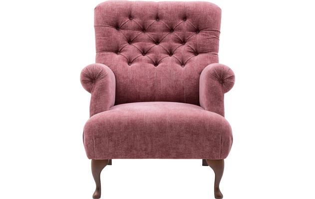 Goossens fauteuil ashton roze stof - 8170651-02
