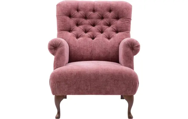 Goossens fauteuil ashton roze stof - 8170651-02