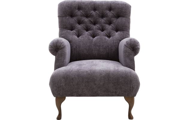 Goossens fauteuil ashton blauw stof - 8170653-02