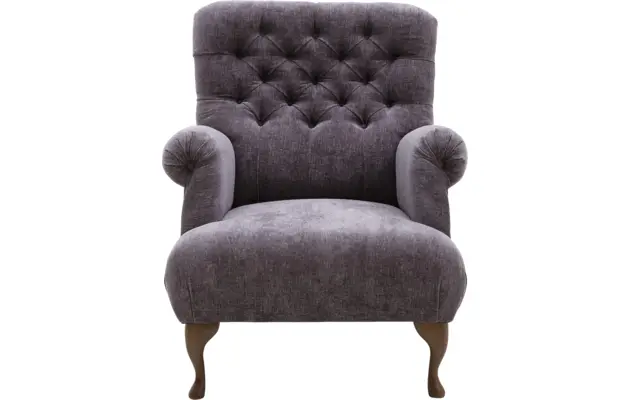 Goossens fauteuil ashton blauw stof - 8170653-02