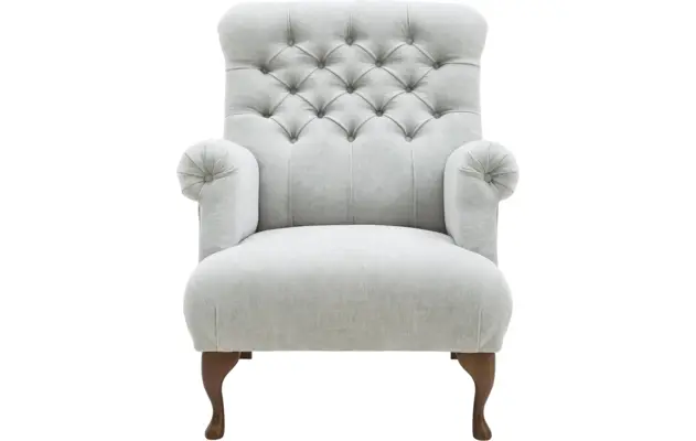 Goossens fauteuil ashton groen stof - 8170655-02