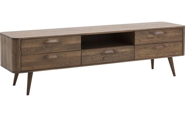 Goossens tv meubel bjarte donker bruin eiken - 8170683-06