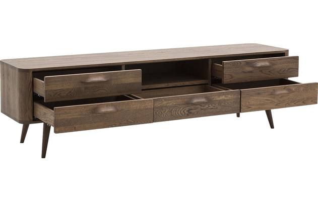 Goossens tv meubel bjarte donker bruin eiken - 8170683-07